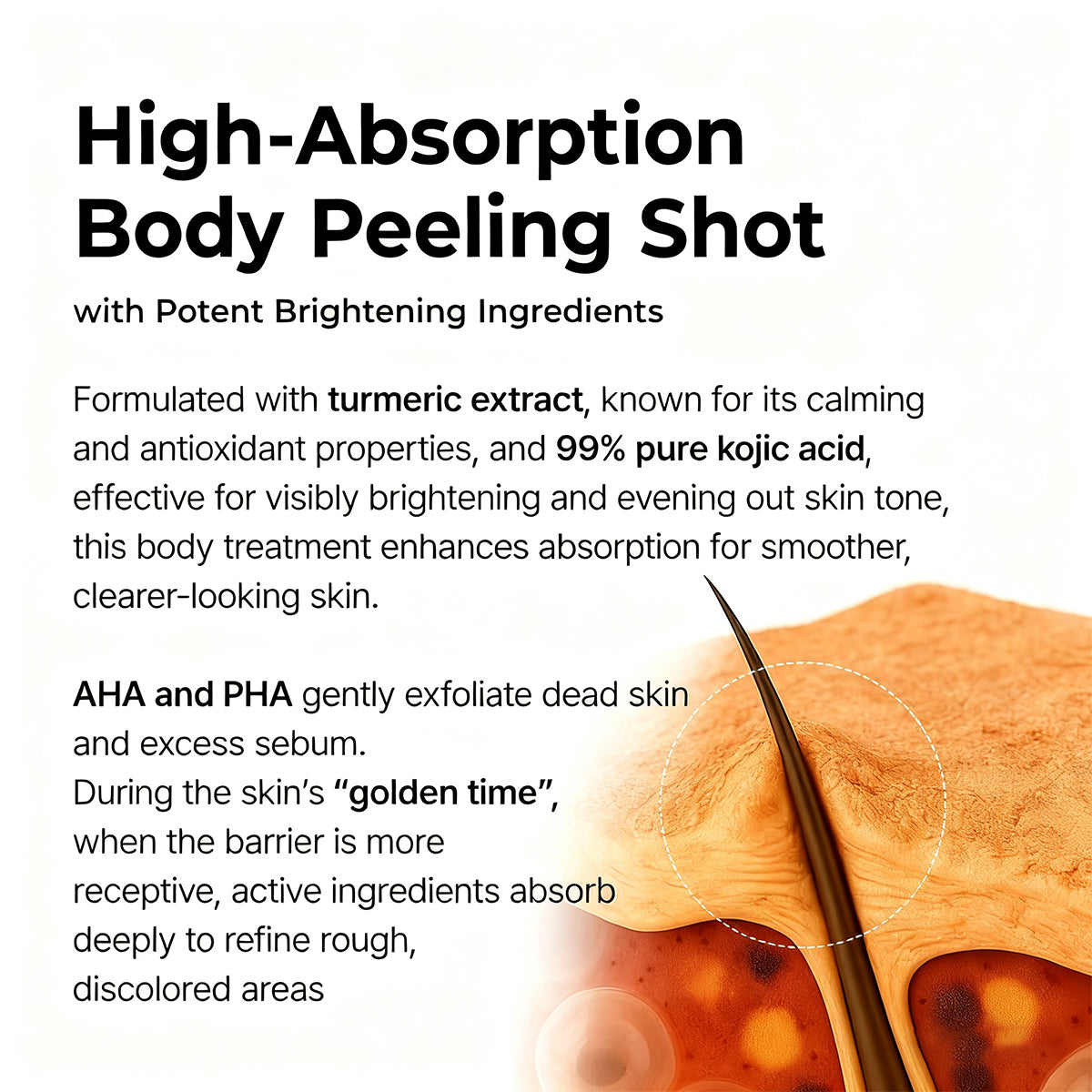 Peeling Shot Keratin Care Kojic Acid Turmeric Spray